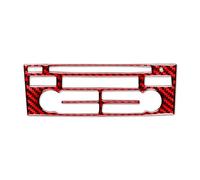 QFJFBGGH Interiores para 718 982 2016-2022 Panel Control Central Fibra Carbono Cubierta Decorativa Pegatina Decoración Interiores Coche Decoración Salida Aire(Rojo)