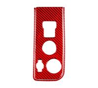 QFJFBGGH Interiores para Chevy para Silverado 1500 2014-2018 Cubierta Cuadro Mandos Iluminación Fibra Carbono Pegatina Interior Decorativa Coche Decoración Salida Aire(Red A)