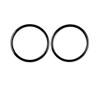 QFJFBGGH Interiores para Ford para Mustang 2015-2020 Piano Negro Altavoz Anillo Bocina Tiras Decorativas Pegatina De Decoración Interior De Coche Decoración Salida Aire