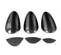 QFJFBGGH Interiores para Nissan para 370Z para Z34 2009-UP Velocímetro Cambio Marchas Juego Manija Puerta Elevación Ventana Pegatina Interior Coche Decoración Salida Aire(32)