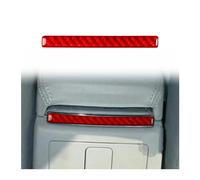 QFJFBGGH Interiores para WW para Passat B5 2001-2005 Caja Reposabrazos Real Panel Trasero Tiras Decorativas Pegatina Interior Coche Decoración Salida Aire(Rojo)