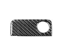 QFJFBGGH Interiores Pegatinas Cubierta Embellecedora Guantera Coche Fibra Carbono Real para Mercedes para Benz para W164 2005-2011 Clase M Decoración Salida Aire(Black LHD)