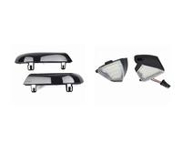 QFJFBGGH Luces de giro 1 Juego Luces LED Dinámicas Intermitente Espejo Retrovisor Lateral Luz De Charco Para Vw Para Sharan Para Superb Para Eos intermitente(Amarillo)