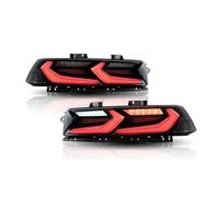 QFJFBGGH Luces Traseras Conjunto De Luz Trasera Coche LED Para Chevy Para Camaro 14 15, Luz Freno Con Luz Señal Giro Dinámica Luces Traseras Led Luces Traseras para Remolques(Red Turn)