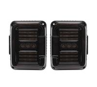 QFJFBGGH Luces Traseras Diseño De Luz Coche Montaje Luz Trasera LED Para Jeep Para Wrangler 2007-2017 Para JK JKU Luz Respaldo Lámpara Señal Giro Inverso Luces Traseras para Remolques(Negro)