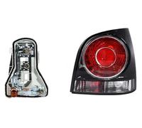 QFJFBGGH Luces Traseras Luz Antiniebla Para Vw Para Polo 2006-2010 Luz Trasera Coche Freno Parachoques Trasero Lámpara Montaje Automático Bombillas Luces Traseras para Remolques(Black Right)