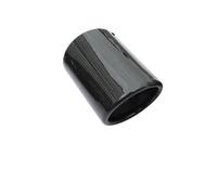 QFJFBGGH Tubo Escape Coche 1 Pieza para Range para Rover para Evoque 2015 2016 2017 2018 Silenciador Tubo Escape Fibra Carbono 89 Mm Accesorios Coche Tubo Cola Coche(Gloss 89mm)