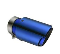 QFJFBGGH Tubo Escape Coche Punta De Escape De Acero Inoxidable para Coche Silenciador Universal De Tubo Recto Azul Decorativo Tubo Cola Coche(60mm-101mm)