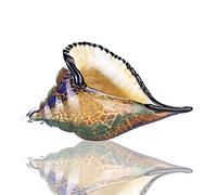 QFkris Caracola de Cristal, Figura de Vidrio soplado a Mano, pisapapeles de Cristal, decoración del hogar, Estatua Coleccionable