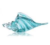QFkris Figura de Concha de Cristal soplado a Mano para decoración del hogar, Escultura de caracola