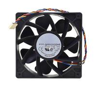 QFR1212GHE 12CM Violent Cooling Fan, 12V 4-Wire 4-Pin 2.7A Double Ball Bearing for Ant S7/S9