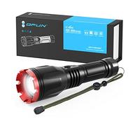 Qfun Linternas LED Alta Potencia 10000 LúMenes, Linterna LED Recargable USB TáCtica Militar Potente, P90 Lanterna IP69 Impermeable 5 Modos PortáTil Linternas (Con 1*26650 Batería)