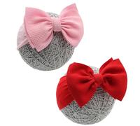 QFV Diadema con lazos para bebé recién nacida de 0 a 6 meses, lazos grandes para cumpleaños, baby shower, fotografía, regalos de bebé