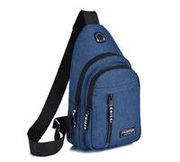 QFYANXUAN Bolso Multiusos Antirrobo para Alfa Romeo Stelvio 2022-, Bolsa Bandolera Hombre Pecho Ligera Bandolera Mochila para Viajar, Correr, Ciclismo,Blue