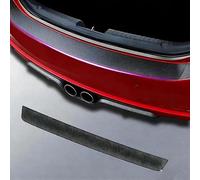 QFYANXUAN Protector de Parachoques Trasero para Toyota C-HR 2024 2025 2026, Decoración para Estribos Fibra Carbono Pegatinas Decoración para Estribos Protectoras, Negro