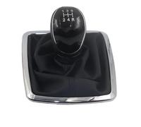 QGBKLZNZHP Cabezal Palanca Cambio Marchas Coche Para Ford Para Focus 2 II MK2 05-10 Manija Caja Cambios Perilla Palanca Manual Automóvil Funda Accesorios(Black 5 speed)
