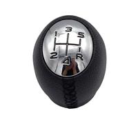 QGBKLZNZHP Cabezal Palanca Cambio Marchas Coche para Megaane De 5/6 Velocidades Cuero Sintético Balonmano Manual Accesorios Cabezal Palanca Cambios Coche Accesorios(Black-5Gear)