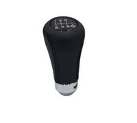 QGBKLZNZHP Cabezal Palanca Cambio Marchas Coche Universal Coche Palanca Cambios Manual 5/6 Velocidades Puntada Línea Roja Negra Cuero PU Perilla De Cambio De Marchas Accesorios(6 speed Black Line)
