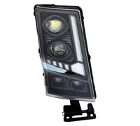 QGBKLZNZHP Conjunto de faro delantero Para Volvo FH12 FM12 FM380 EURO TRUCK 1 Uds 24V Proyector Led Faro Con Cuatro Lentes LED Faros completo con LED DRL(Right 1pcs Round)