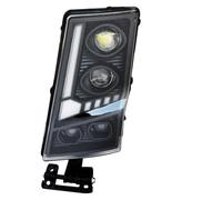 QGBKLZNZHP Conjunto de faro delantero Para Volvo FH12 FM12 FM380 EURO TRUCK 1 Uds 24V Proyector Led Faro Con Cuatro Lentes LED Faros completo con LED DRL(Left 1pcs Round)