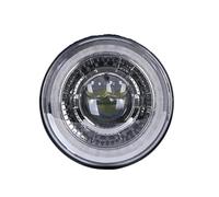 QGBKLZNZHP Faros Para Niebla Moto Para Electra Glide FatBoy Proyector De 7" Faro Para Moto Soporte Luces Antiniebla Paso 4 1/2 Luz Led Para Motocicleta(Silver headlight)