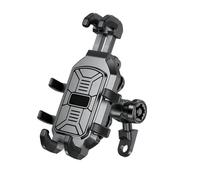 QGBKLZNZHP Soporte Móvil Bicicleta Soporte Teléfono con Amortiguador Vibraciones Antivibración Manillar Bicicleta Scooter Compatible Modelos 5,4 A 7,2 Pulgadas(Rearview Mirror)