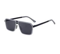 QGGNMGT Gafas de sol de moda de calidad para hombre y mujer, con montura de aleación y protección UV400 (TYJ379-4)