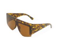 QGGNMGT Gafas de sol de una pieza, de gran tamaño, a la moda, para mujer, estilo vintage, semimontura, con montura combinada, para hombre, planas, UV400 (C2)