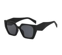 QGGNMGT Gafas de sol para mujer, estilo punk, de gran tamaño, Uv400, degradados, lentes de tendencia, Negro mate y negro, Talla única