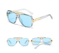 QGGNMGT Gafas de sol vintage de gran tamaño, modernas, para hombre y mujer, de calidad, modernas y populares (TYJ341-6)