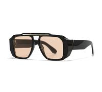 QGGNMGT Gafas de sol vintage de gran tamaño para hombre y mujer, modernas, de lujo, con degradado, para exteriores, con protección UV400 (TTYJ455-5)