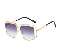 QGGNMGT Gafas de sol vintage de lujo para hombre y mujer, modernas y retro (9088-C2)