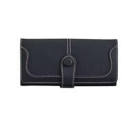 QGKWJP Cartera Mujer Cuero Mate Monedero Mujer Tarjetero Monedero, Monedero Esmerilado Vintage Clip de Dinero Largo con Cremallera para Mujer