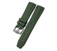 QGKWJP Correa de reloj de silicona de goma de 19 mm, 20 mm, 21 mm, para Conquest HydroConquest L3, impermeable, hebilla plegable