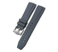 QGKWJP Correa de reloj de silicona de goma de 19 mm, 20 mm, 21 mm, para Conquest HydroConquest L3, impermeable, hebilla plegable