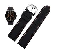 QGKWJP Correa de reloj de silicona para hombre, 20 mm, 22 mm, 24 m, para MIDO Citizen Omega Sport, correa de repuesto de goma, color rojo, azul, naranja, blanco, pulsera suave