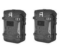 QGMKMVZZBK Bolsa de Alforja Bolsa para Sillín De Motocicleta Parachoques Alforja Impermeable 6 L Marco Lateral Universal con Soporte Interno Equipaje Viaje Caja Herramientas(2pcs)