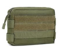QGMKMVZZBK Bolsa de Alforja Bolsa Universal Motocicleta Alforjas Tácticas De Viaje Almacenamiento Herramientas Botiquín Primeros Auxilios Sillín Bolsillo Alforja Motor Bolsas(Verde)