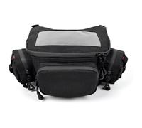 QGMKMVZZBK Bolsa de Alforja para TMAX 530 560 Pantalla Frontal Navegación Impermeable Manillar Almacenamiento Cintura Horquilla Alforja Bolsa De Sillín Motocicleta(Gray)