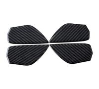 QGMKMVZZBK para Civic G10 10th 2015 2016 2017 2018 2019 Embellecedor Panel Interruptores Manija Puerta Coche Pegatina Fibra Carbono Real Manijas Interiores para Coche(Sticker Trim B)