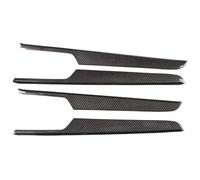 QGMKMVZZBK para MACAN 2014-2024 Embellecedor Fibra Carbono para Manija Puerta Interior De Decorativo 95B.1/95B.2/95B.3 Manijas Interiores para Coche(Black Carbon Fiber)