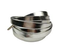 Qgsaghty Cordones para zapatos planos en longitudes de 100cm, 120cm, 140cm, 160cm y 180cm, Plata, 180cm