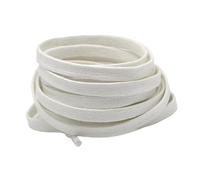 Qgsaghty Cordones planos encerados de 70cm a 160cm para hombres y mujeres, Blanco, 100cm