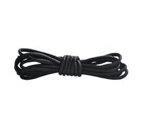 Qgsaghty Cordones redondos encerados para zapatos de 70cm a 200cm, Negro, 200cm