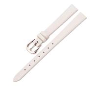 Qgsaghty Correa de cuero ultrafina, suave y delgada, 10mm-20mm, cadena de reloj colorida, accesorios femeninos, hebilla de oro rosa, liso, Beige, 12mm