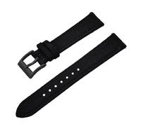 Qgsaghty Correa de nailon para reloj, correas de nailon de 18mm, 20mm y 22mm, correas de liberación rápida, pulsera de tela de lona, Negro Negro, 18mm