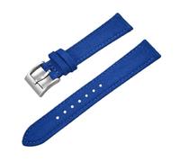 Qgsaghty Correa de nailon para reloj, correas de nailon de 18mm, 20mm y 22mm, correas de liberación rápida, pulsera de tela de lona, Azul-plata, 22mm