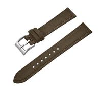 Qgsaghty Correa de nailon para reloj, correas de nailon de 18mm, 20mm y 22mm, correas de liberación rápida, pulsera de tela de lona, Marrón-plata, 20mm