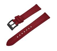 Qgsaghty Correa de nailon para reloj, correas de nailon de 18mm, 20mm y 22mm, correas de liberación rápida, pulsera de tela de lona, Negro rojo, 20mm
