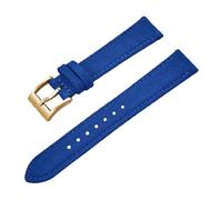 Qgsaghty Correa de nailon para reloj, correas de nailon de 18mm, 20mm y 22mm, correas de liberación rápida, pulsera de tela de lona, Azul-oro, 22mm